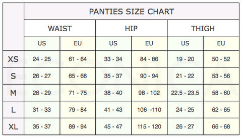 Women's Size Charts - Jamin Leather®